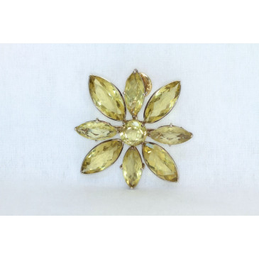 M&J Savitt Citrine Pin