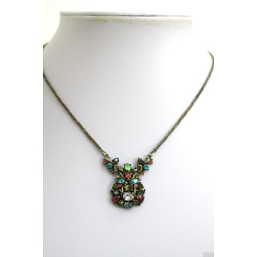 Hollycraft Pastel Pendant Necklace