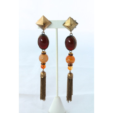 Sherri L. Jennings Amber Drop Earrings