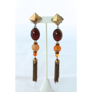 Sherri L. Jennings Amber Drop Earrings
