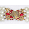 Schiaparelli Pearl Ruby Necklace