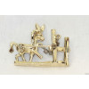 Vintage Rhinestone Horse Pin