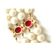 Schiaparelli Pearl Ruby Necklace