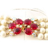Schiaparelli Pearl Ruby Necklace