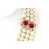 Schiaparelli Pearl Ruby Necklace