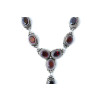 Garnet Sterling Silver Necklace