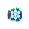 Sherri L. Jennings Sapphire and Emerald Cuff