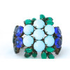 Sherri L. Jennings Sapphire and Emerald Cuff