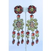 Sherri L. Jennings Crystal Chandelier Clip Earrings