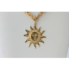 Italian Sun Pendant Necklace