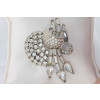 Rhinestone Vintage Heart and Arrow Pin
