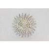 Huge Vintage Rhinestone Sunburst Brooch