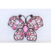Butterfly CZ Sterling Pin