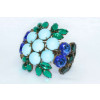 Sherri L. Jennings Sapphire and Emerald Cuff
