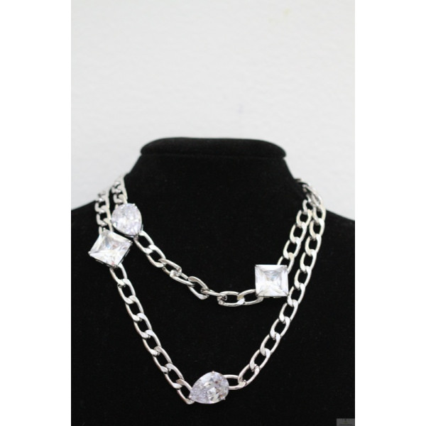 10 Carat CZ Chain Necklace 