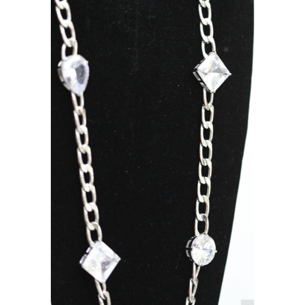 10 Carat CZ Chain Necklace 