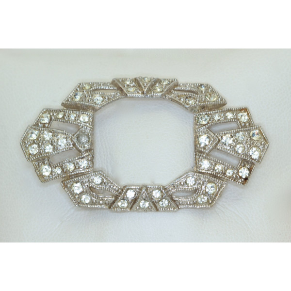 French Paste Art Deco Brooch