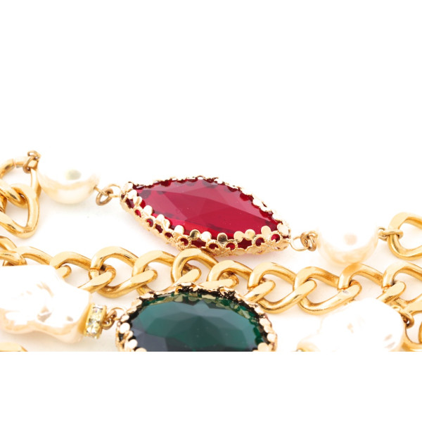 Sherri L. Jennings Crystal Baroque Pearl Bracelet